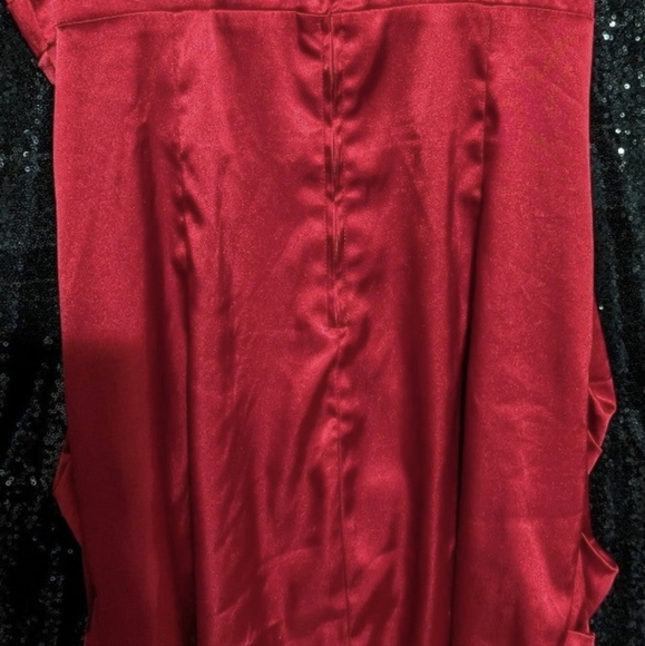 Bisou Bisou Red Ruched Dress Sz 12 - Picture 3 of 5